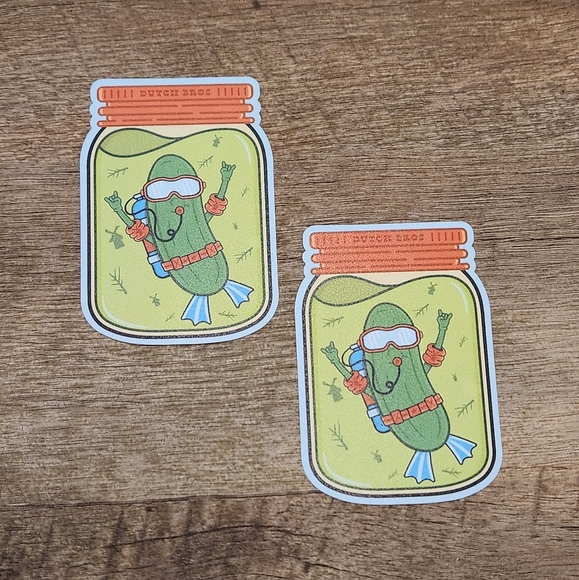 Dutch Bros Pickle Scratch and Sniff- April Sticker - Picture 1 of 1